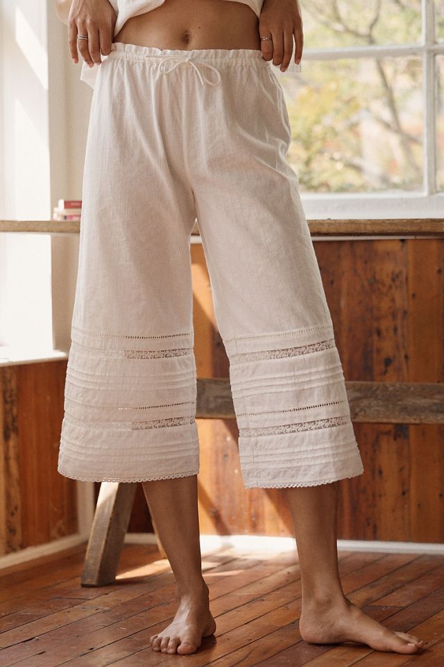 Damson Madder Elodie Cotton Crop Pants | Anthropologie