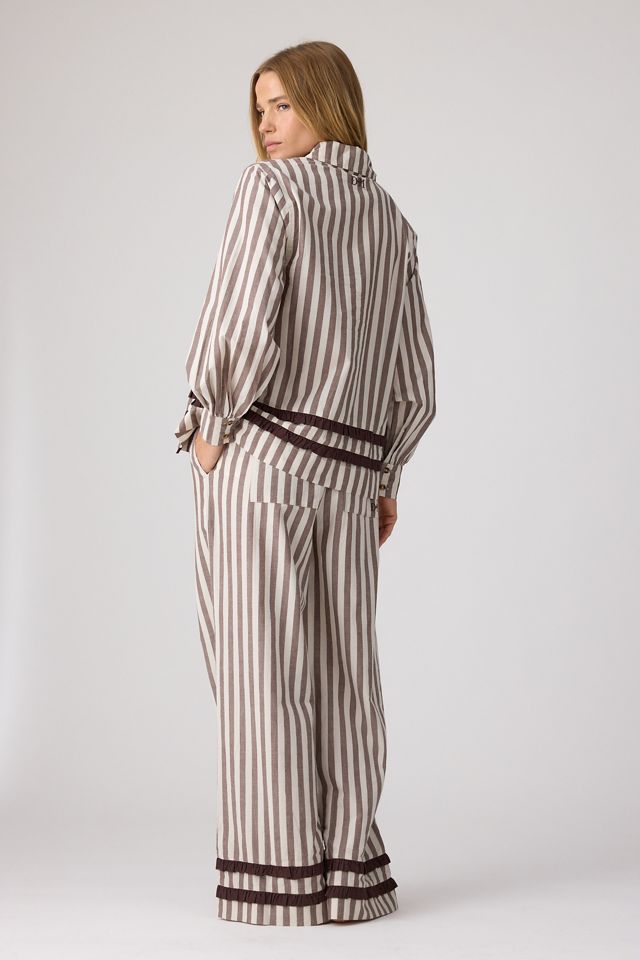 Damson Madder Izzy Stripe Long Pyjama Set #3