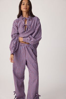 Ensemble pyjama long en flanelle Floki Damson Madder