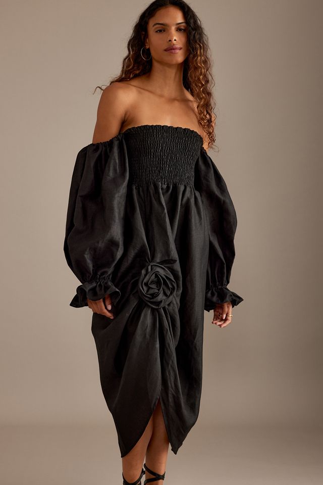 Vestido Midi de Lino Rosa Atlanta Sleeper #3