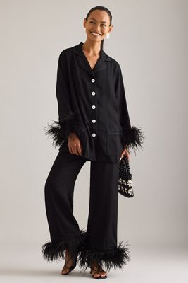 Ensemble de pyjama long à plumes Sleeper Party