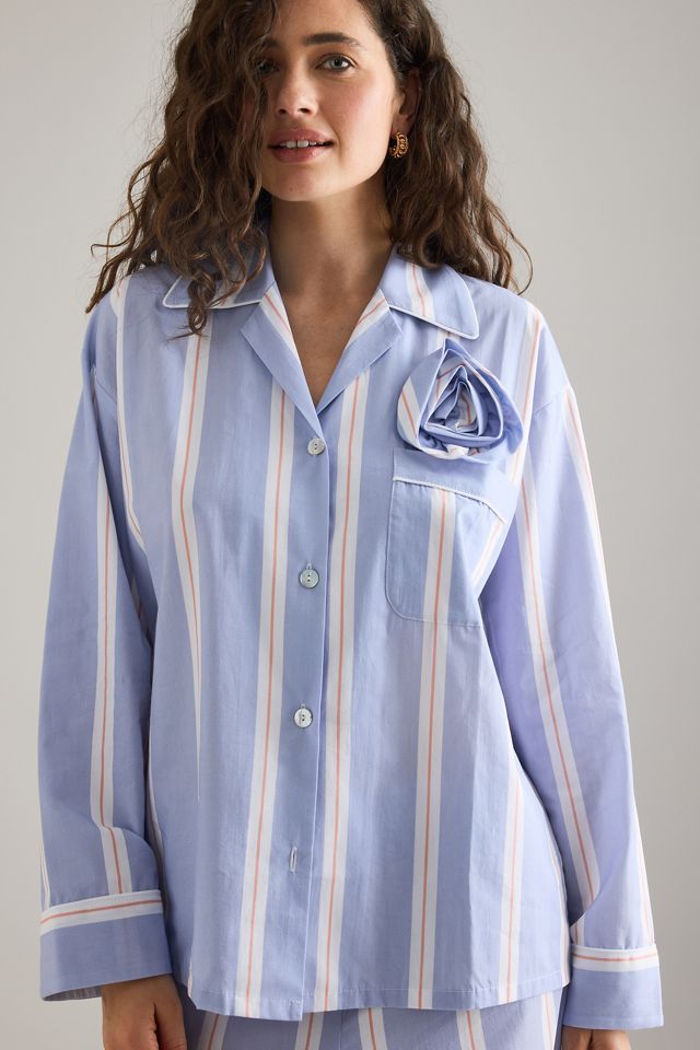 Ensemble de pyjama long à rayures roses Sleeper #4