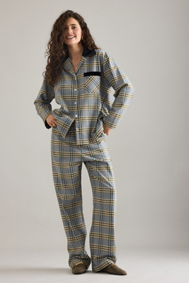 Sleeper Check Flannel Long Pyjama Set
