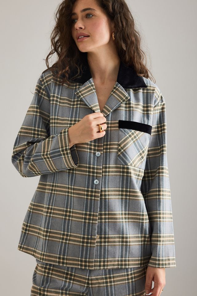 Sleeper Karierter Flanell Langer Pyjama Set #2
