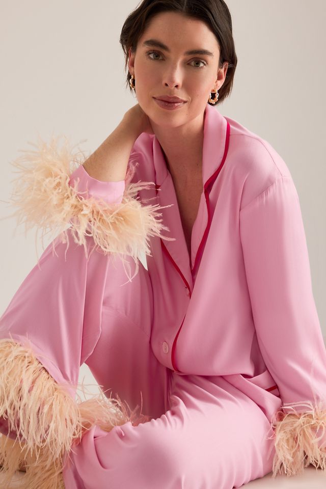 Sleeper Feather-Trimmed Party Pyjama Set #3