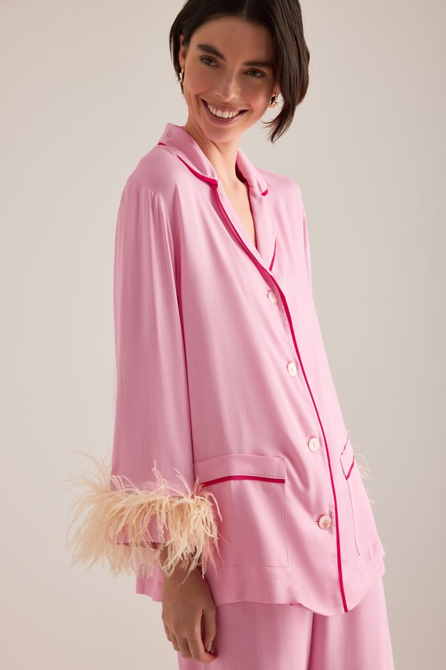 Sleeper Feather-Trimmed Party Pyjama Set #2