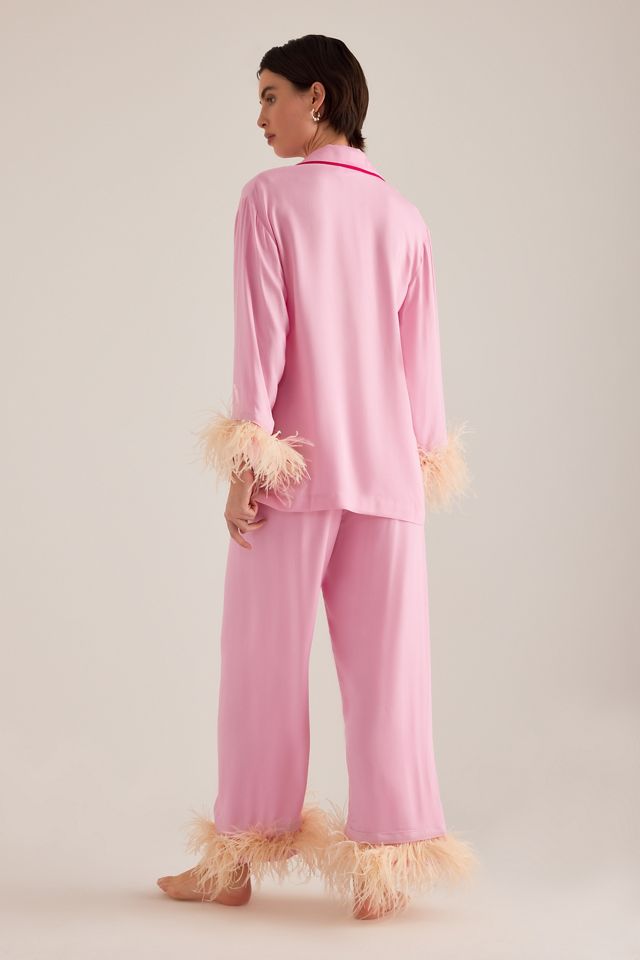 Sleeper Feather-Trimmed Party Pyjama Set #1