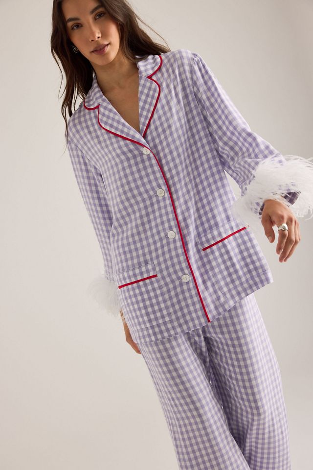Sleeper Feather-Trimmed Party Pyjama Set #2