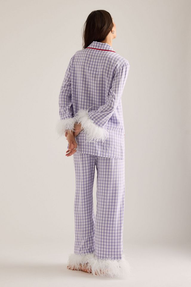 Sleeper Feather-Trimmed Party Pyjama Set #5