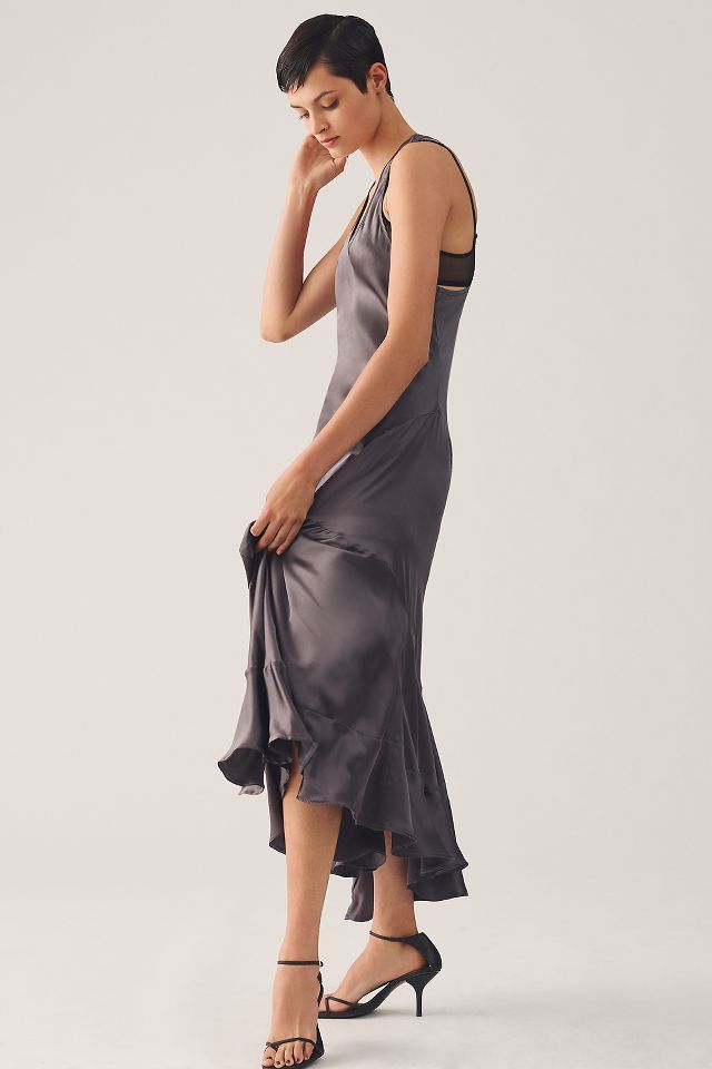 Anthropologie silk dress best sale