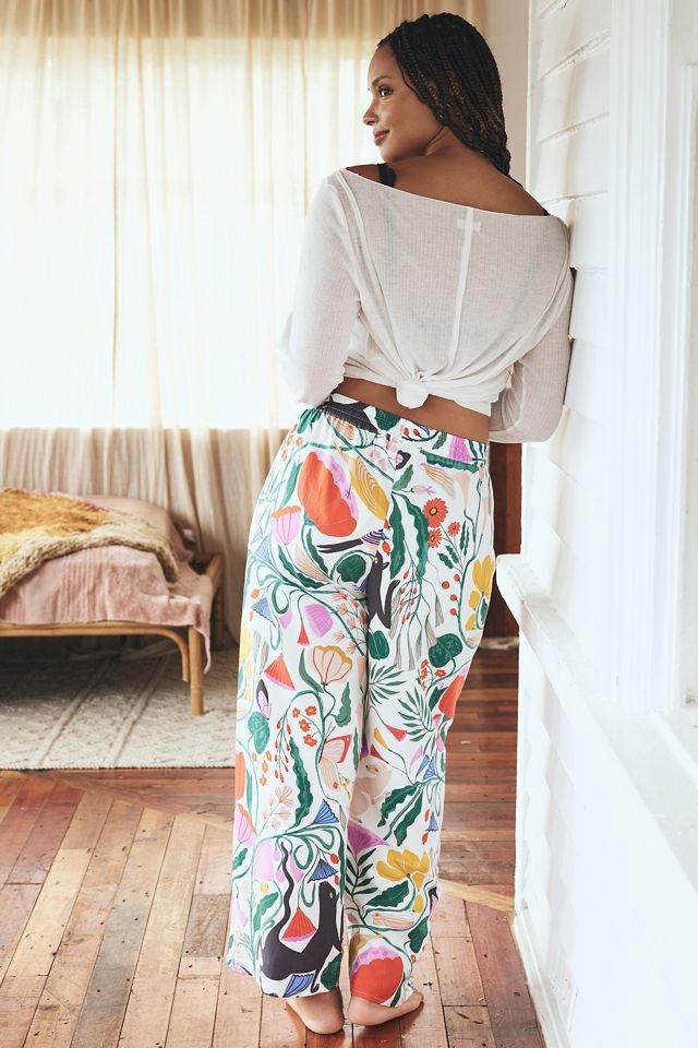 By Anthropologie Flannel Pajama Pants #6