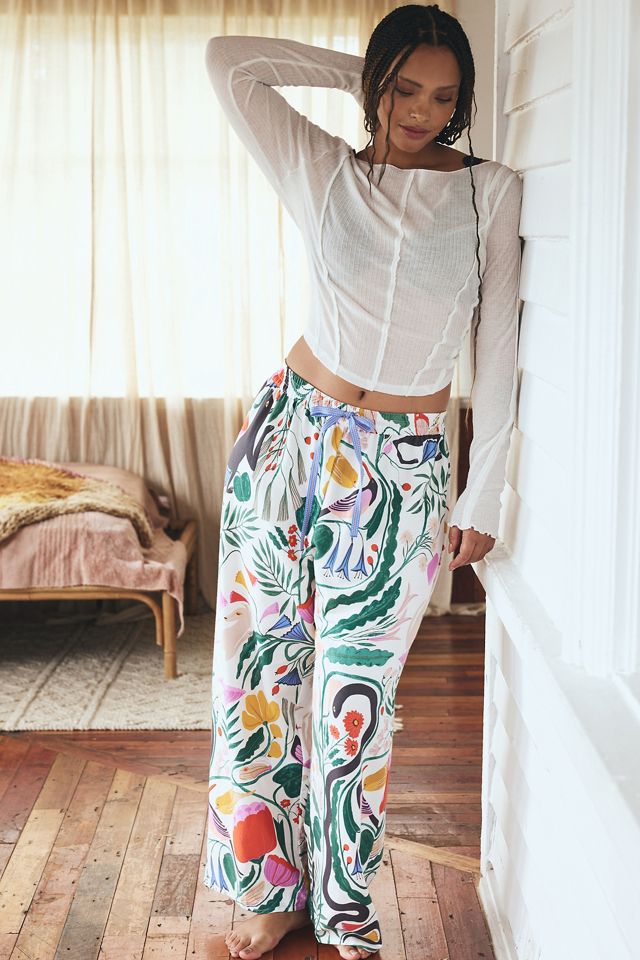 By Anthropologie Flannel Pajama Pants #4
