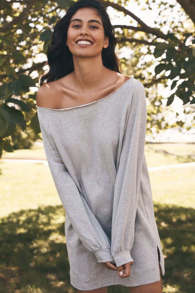 By Anthropologie Off-The-Shoulder Sweatshirt | Anthropologie