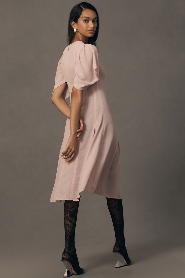 By Anthropologie Modern Sheer Midi Dress #1