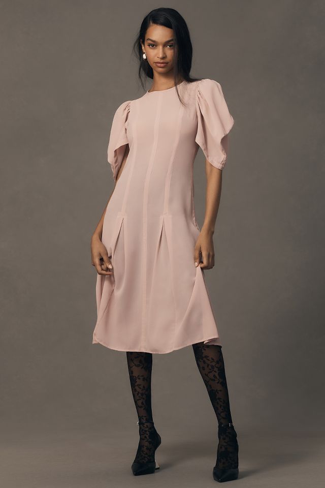 Anthropologie best sale pink dress