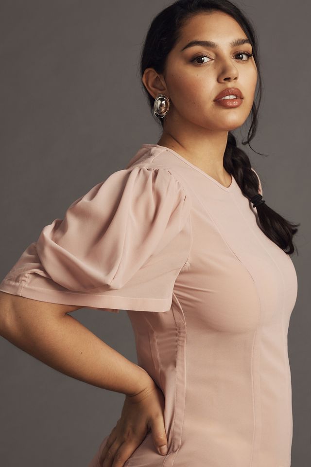 By Anthropologie Modern Sheer Midi Dress #5