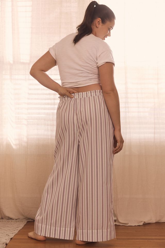 By Anthropologie Printed Wide-Leg Boxer Pants | Anthropologie