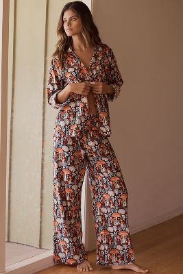 Shop By Anthropologie Flannel Pyjama Bottoms In Multicolor