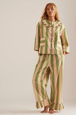 Ensemble de pyjama long en coton à rayures TBCo