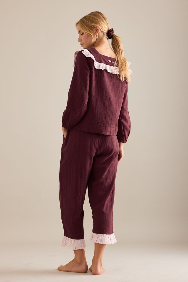 TBCo Long Ruffle Cotton Pyjama Set #1