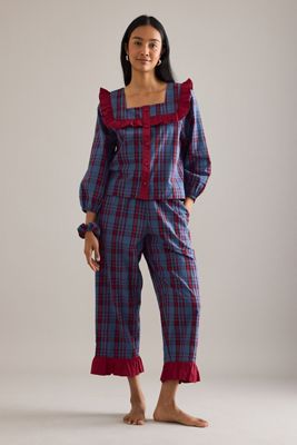Set Pigiama a Balze Tartan TBCo