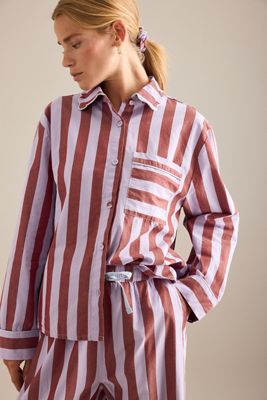 TBCo Gestreiftes Langer Pyjama Set