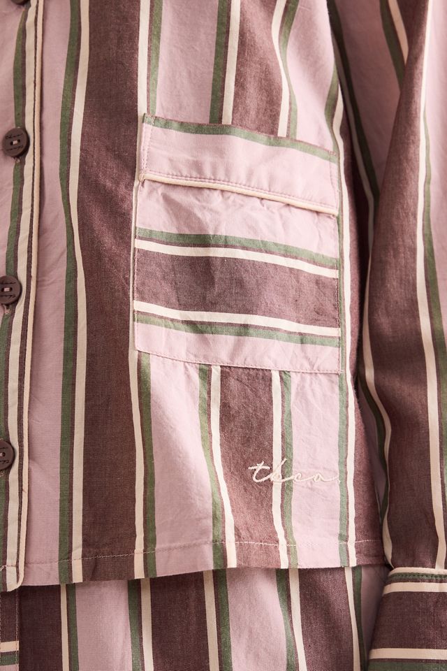TBCo Long Pink Stripe Cotton Pyjama Set #5