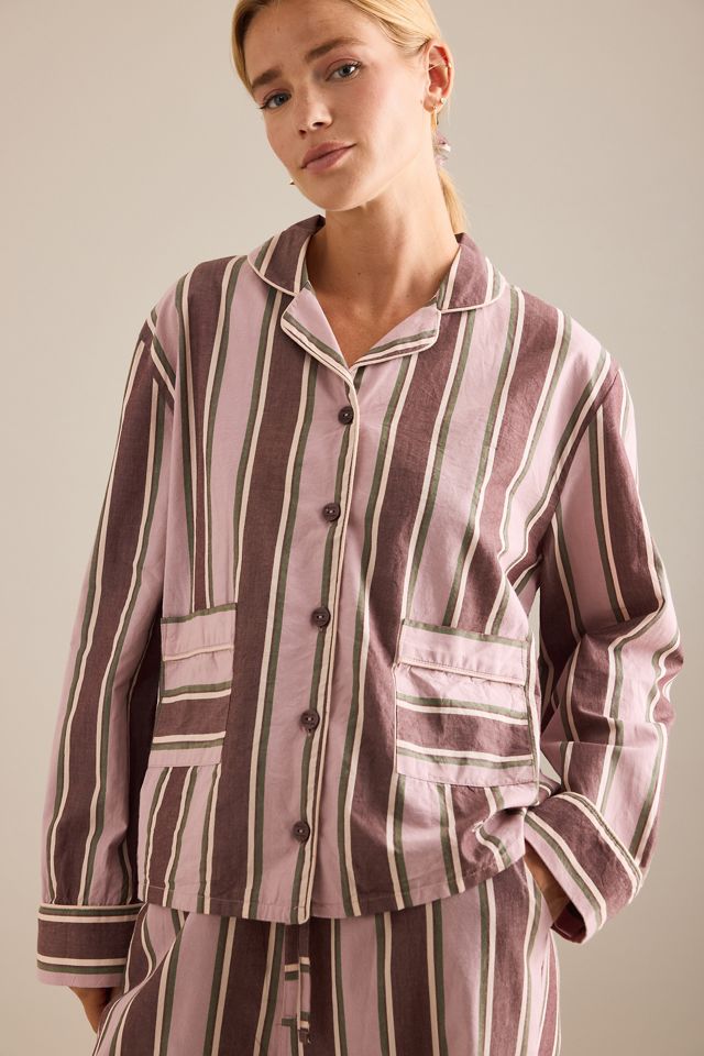 TBCo Long Pink Stripe Cotton Pyjama Set #2