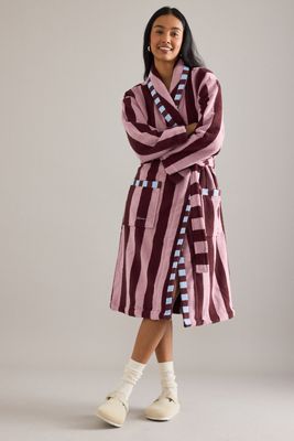 TBCo Pink Stripe Cotton Robe