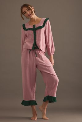 TBCo Rosa Rüschen-Pyjama-Set