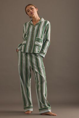 Set Pigiama a Righe Verdi TBCo