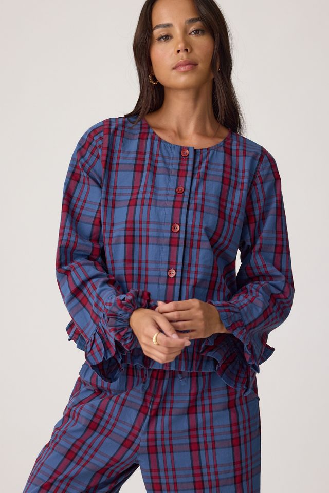 Conjunto de Pijama Largo de Cuadros 100% Algodón TBCo #1