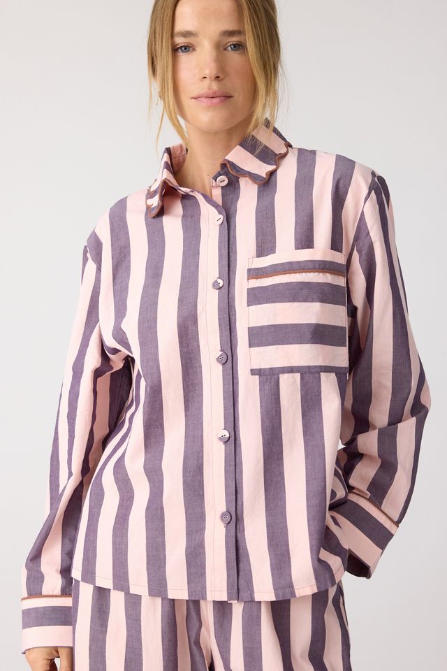 TBCo Kariertes Langer Pyjama-Set aus 100% Baumwolle #2