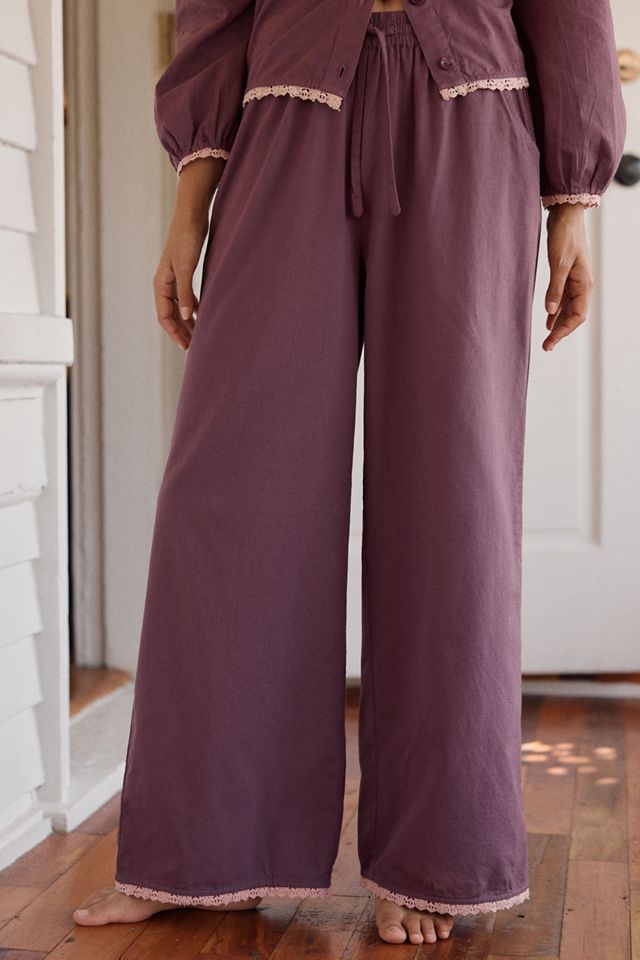 TBCo 100% Cotton Eyelet-Trim Pajama Set #2