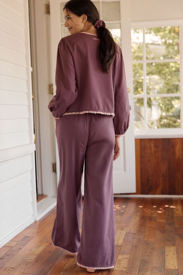 TBCo 100% Cotton Eyelet-Trim Pajama Set #3