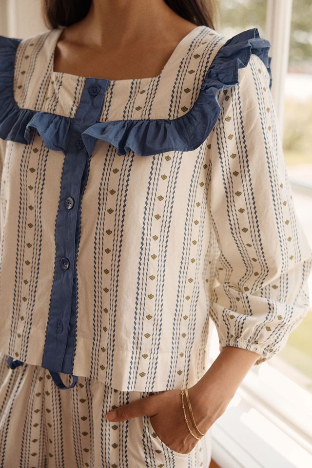 TBCo 100% Cotton Ruffled Pajama Set #1