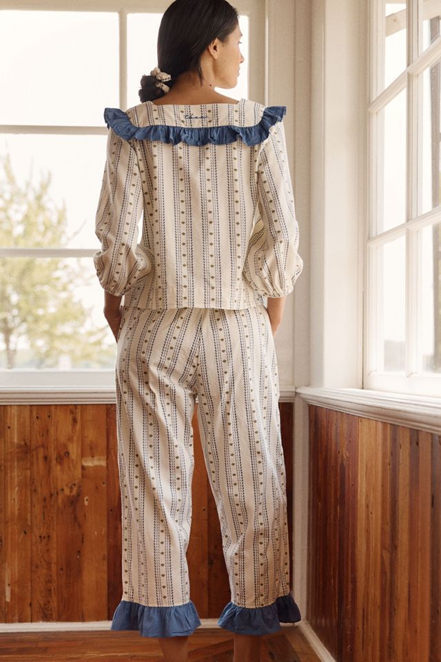 TBCo 100% Cotton Ruffled Pajama Set #3