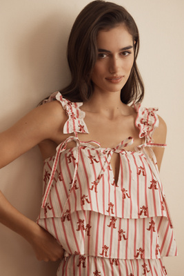 Maribel Pyjama Top en Pink taille: XS chez Anthropologie - Wild Lovers - Modalova
