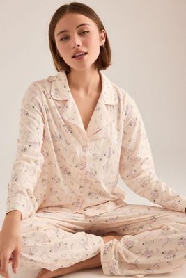 Camisa de Pijama con Lazo Floral Celeste Wild Lovers