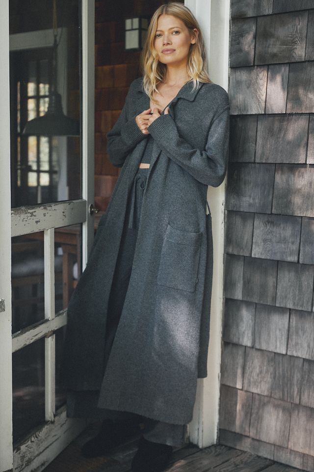 Long grey duster hotsell