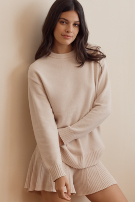 Ugg Riz Long-sleeve Knit Top In White