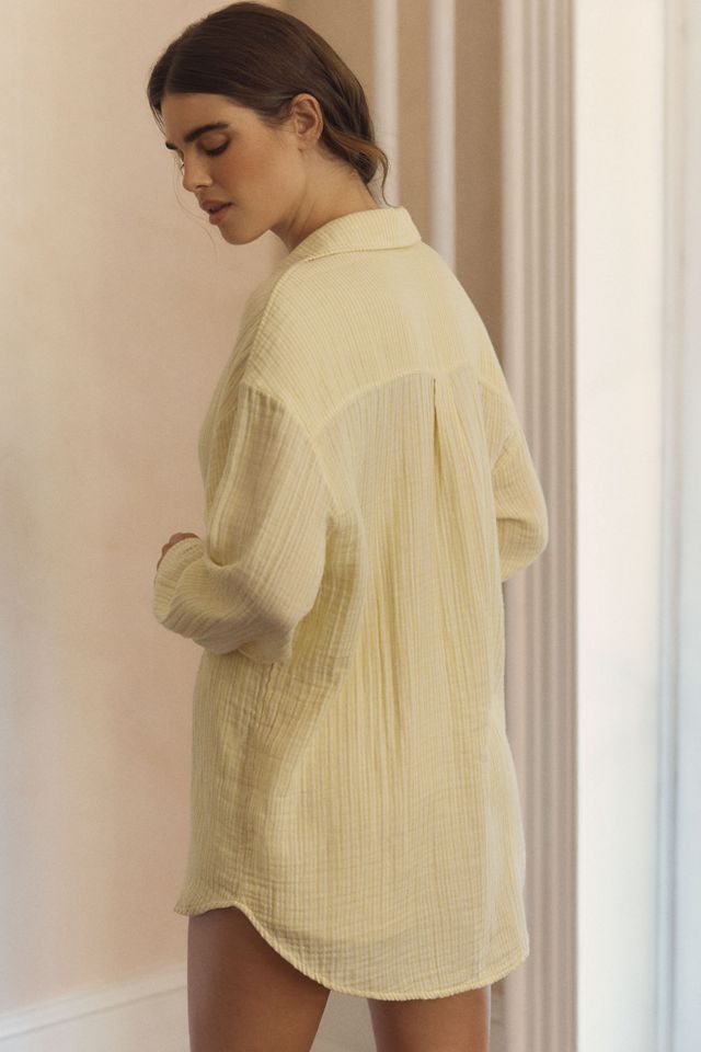 P.J. Salvage X PQ Swim Gauze Buttondown Top #1