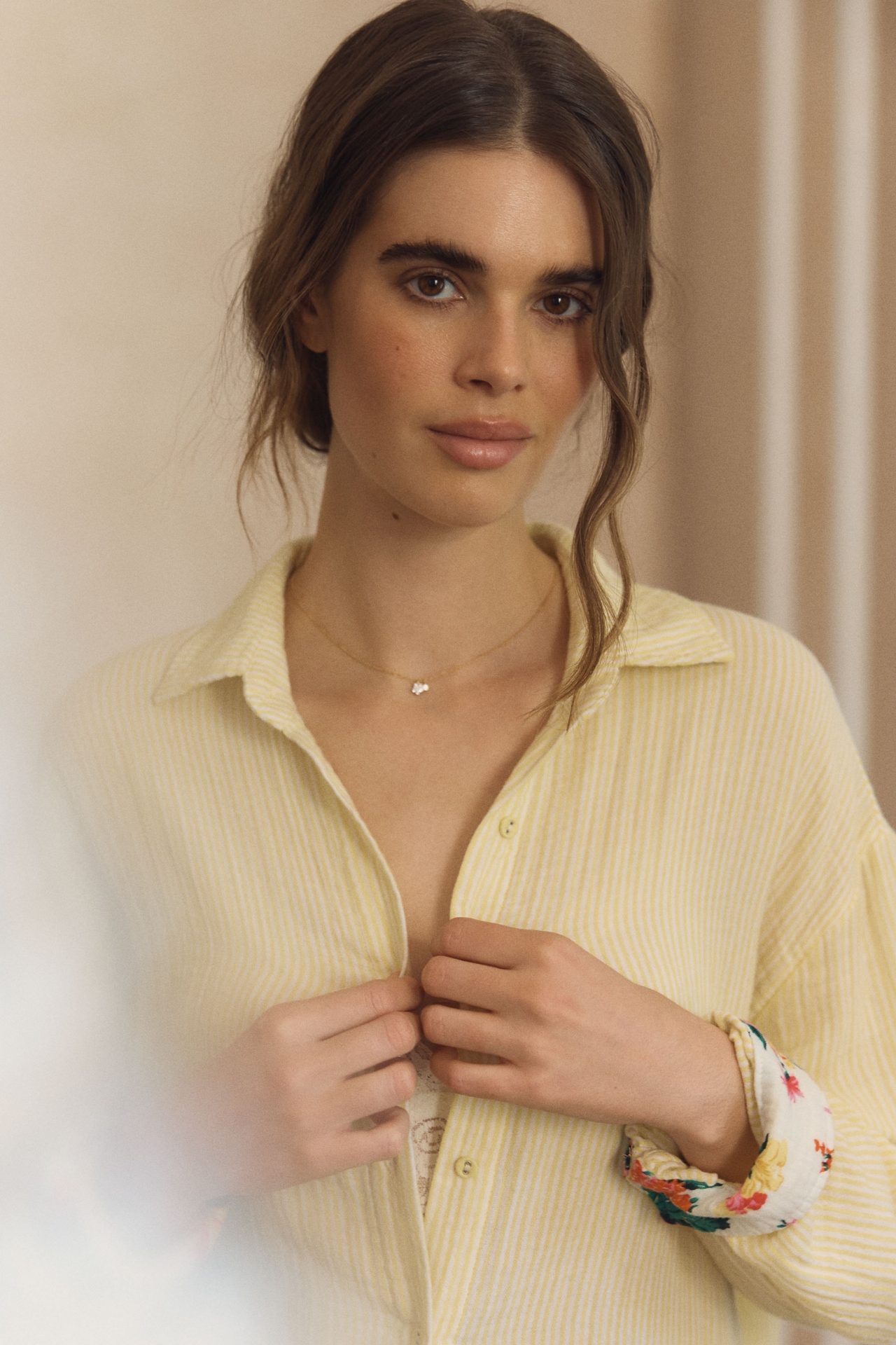 P.J. Salvage X PQ Swim Gauze Buttondown Top