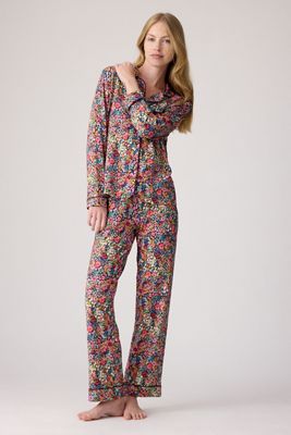 Stripe & Stare Floral Long Pyjama Set
