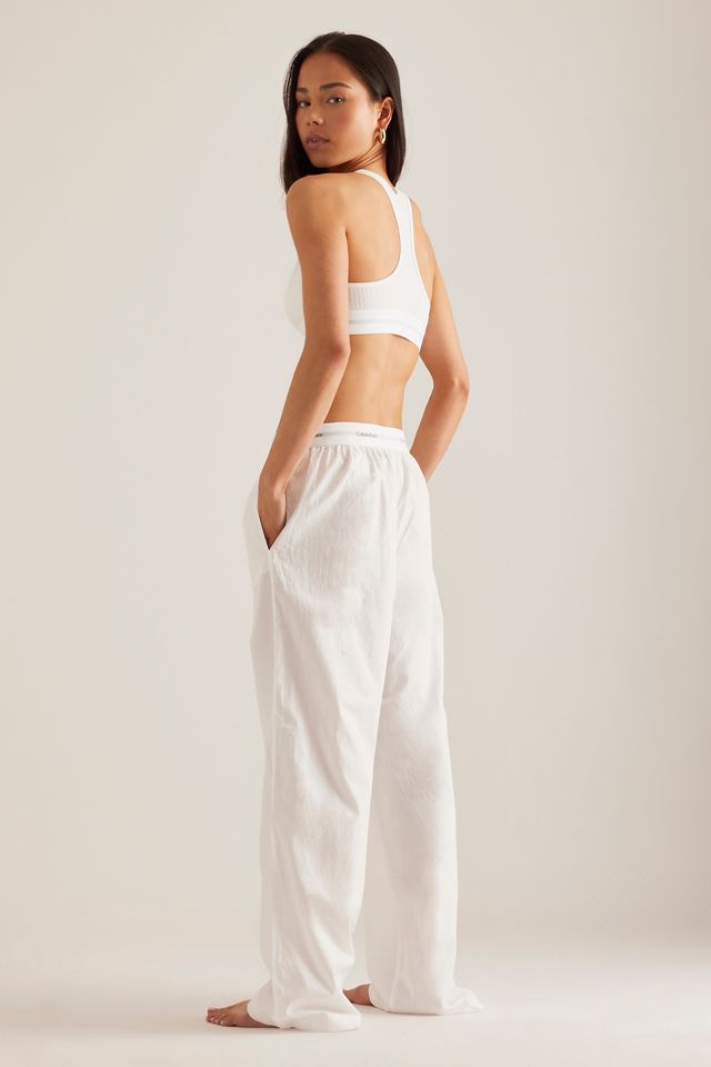 Pantaloni Poplin con Logo Calvin Klein #1