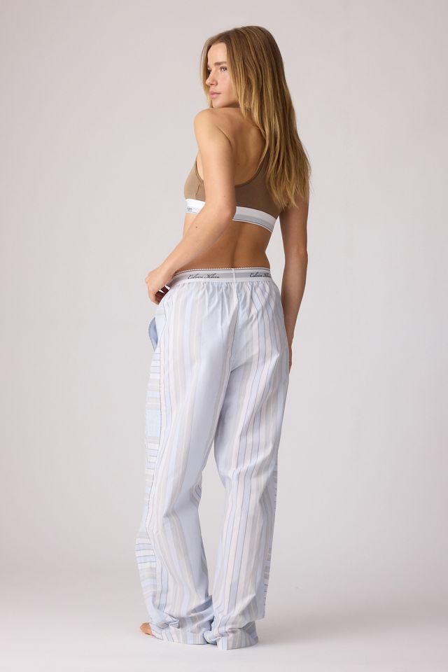Pantalon Calvin Klein 100% coton avec bande de taille à logo script #1