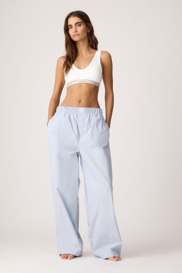 Calvin Klein Pyjamahose aus Baumwoll-Popeline mit Überzug #1
