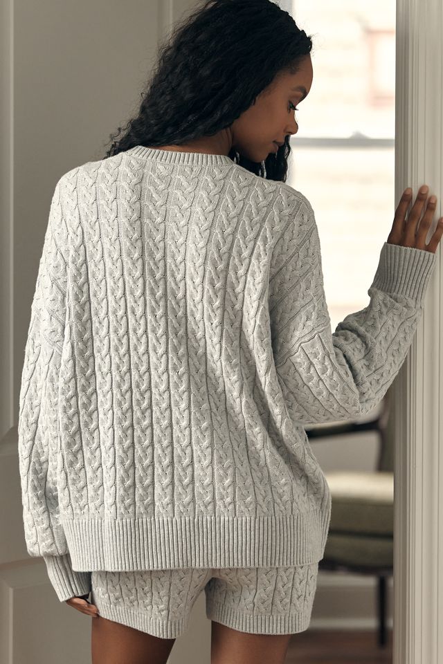 Papinelle Cozy Cable Cotton Cashmere Sweater #1