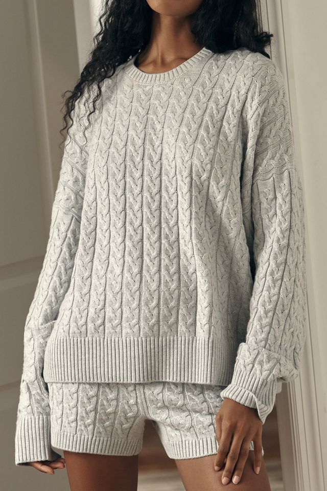 Papinelle Cozy Cable Cotton Cashmere Sweater #3