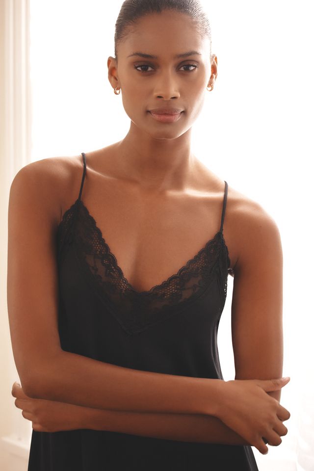 Papinelle Talia Lace-Front Mini Nightgown #1